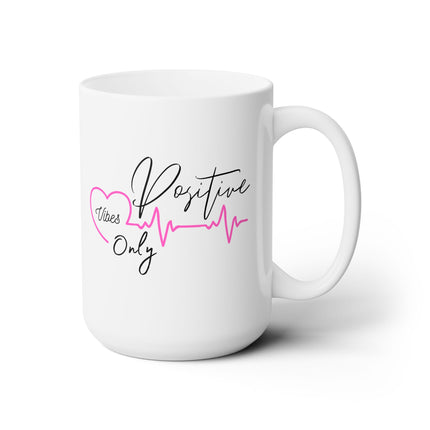 POSITIVE VIBES ONLY Inspirational Nurses Station Coffee Mug