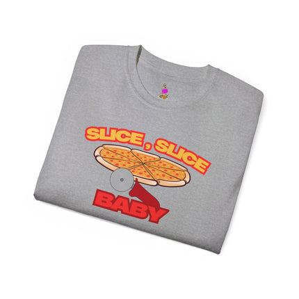 SLICE SLICE BABY Funny Pizza and Music Lover T-Shirt
