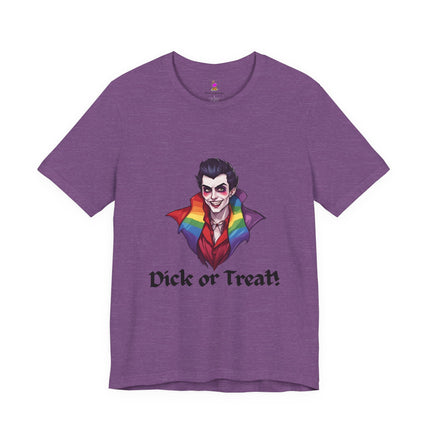 D**K OR TREAT! T-Shirt - Funny LGBTQ Vampire Halloween Humor Tee