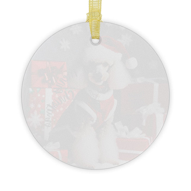 PERSONALIZED POODLE Christmas Ornament