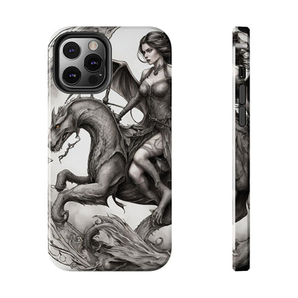 DRAGON AND MORPHING REPTILIAN BEAUTY Phone Case