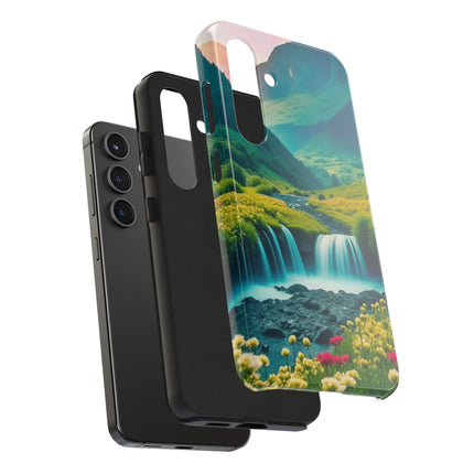 FLOWER CASCADE MOUNTAINS Phone Case