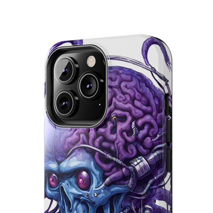 BLUE ALIEN SKULL Phone Case