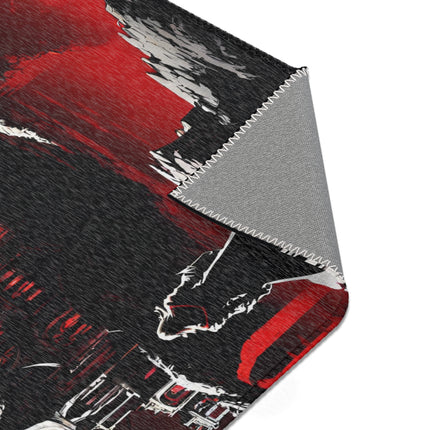 ONWARD UNTO THE WALLS OF EVIL Video Game Inspired Area Rug