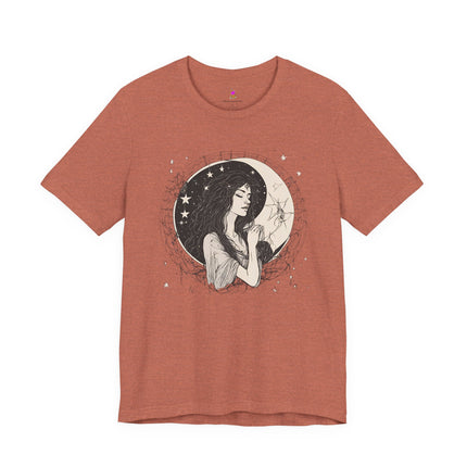 MOON GODDESS T-Shirt - Mystical Lunar Feminine Divine Art Tee