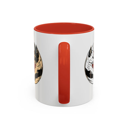 Valentines Day Gift For Her, Cat Lovers Mug, Valentine Coffee Cup for Her, Purrfect Fit Paws Mug, Couples Love Morning Tea Coffee