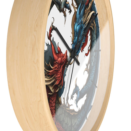 Dragon Clock - Yin Yang Dueling Serpents Wall Decor