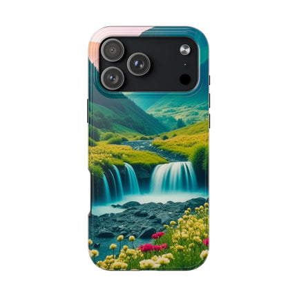 FLOWER CASCADE MOUNTAINS Phone Case