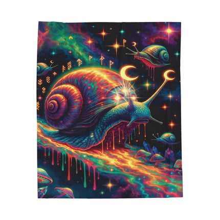 TRIPPY SNAIL GUIDER Psychedelic Blanket