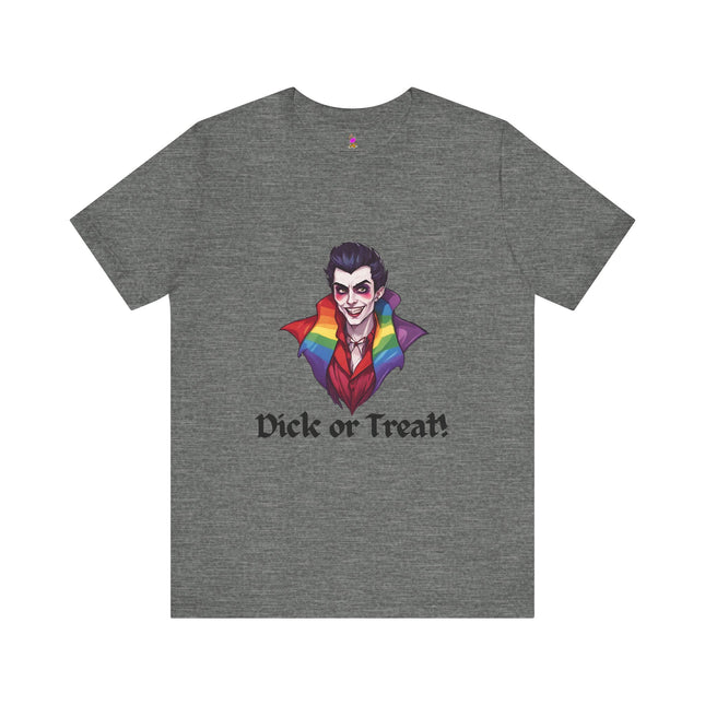 D**K OR TREAT! T-Shirt - Funny LGBTQ Vampire Halloween Humor Tee