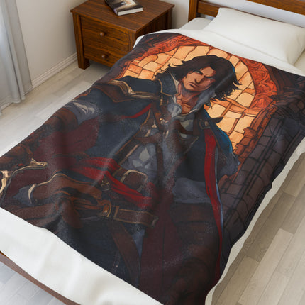 A LEGEND AT THE READY Blanket - Video Game Inspired Velveteen Plush Throw