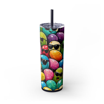 COOL BEANS Skinny Tumbler - Retro Jelly Beans Candy Lover Cup