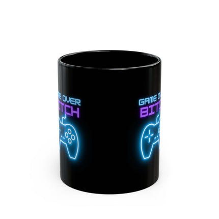 GAME OVER B**** Video Gamer Neon Coffee Cup 11oz