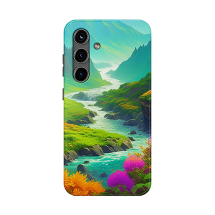 RIVER SPRING FLOWER VALLEY Phone Case