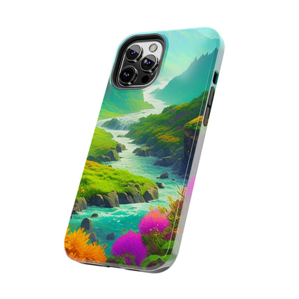 RIVER SPRING FLOWER VALLEY Phone Case