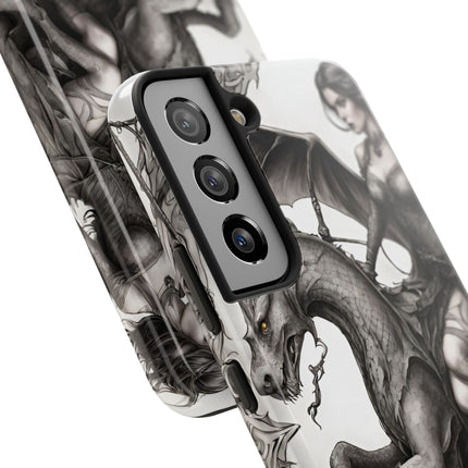 DRAGON AND MORPHING REPTILIAN BEAUTY Phone Case