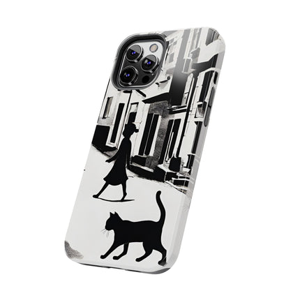 VINTAGE CITY CAT ALLEY WAY Phone Case