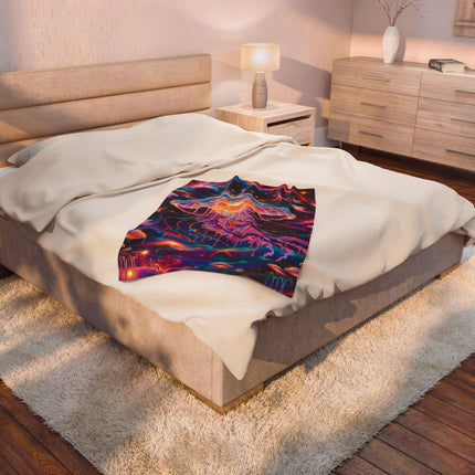 TRIPPY DIMENSIONAL JELLYFISH Psychedelic Blanket