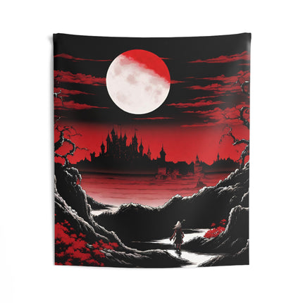 THE PATH OF EMPTINESS IS A PRELUDE TO THE NIGHT Video Game Inspired Art Tapestry