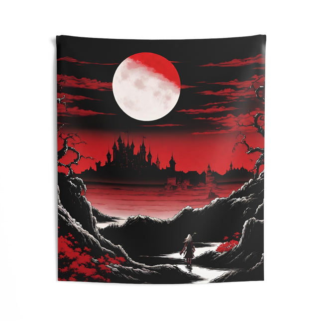 THE PATH OF EMPTINESS IS A PRELUDE TO THE NIGHT Video Game Inspired Art Tapestry