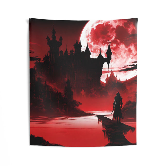 OVERLOOKING THE ABYSS OF SOULLESS EVIL Video Game Inspired Wall Tapestry