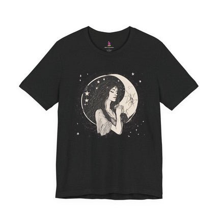 MOON GODDESS T-Shirt - Mystical Lunar Feminine Divine Art Tee
