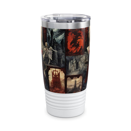 A LEGEND RISES IN THE LEGACY OF HIS FATHER Tumbler - Video Game Inspired Collage Cup