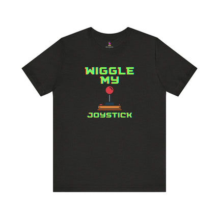 WIGGLE MY JOYSTICK T-Shirt - Funny Gamer Adult Humor Tee