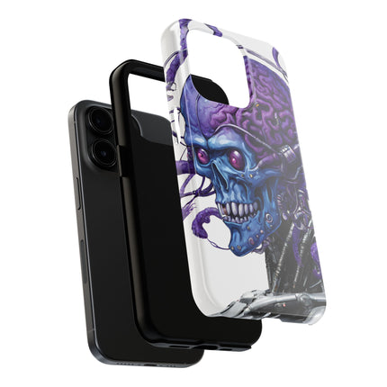 BLUE ALIEN SKULL Phone Case