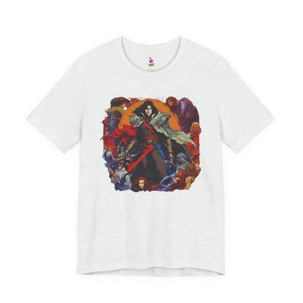 A WARRIOR OF LEGEND Video Game Inspired Collage T-Shirt - Epic Gaming Hero Art Tee