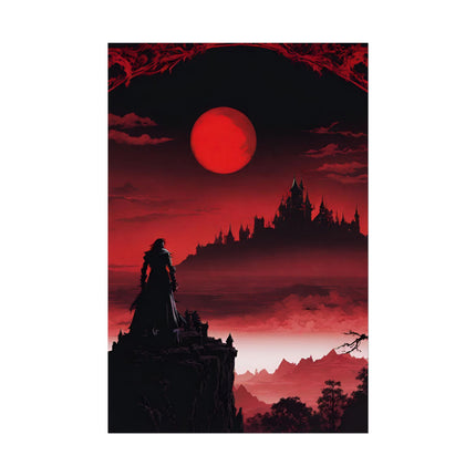 WHAT A HORRIBLE NIGHT TO TRAVERSE THE DARKNESS - Dracula Castle Video Game Inspired Wall Decor Poster