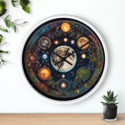 MOON, SUN, AND PLANETS Wall Clock