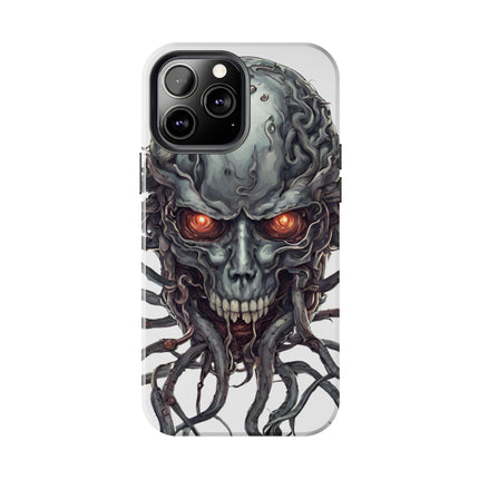 TENTACLED METAL ALIEN SKULL Phone Case