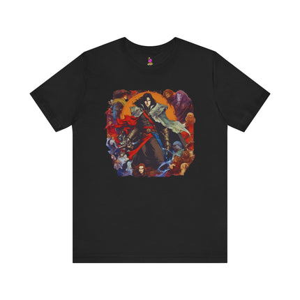 A WARRIOR OF LEGEND Video Game Inspired Collage T-Shirt - Epic Gaming Hero Art Tee