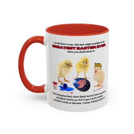 TRUMP GREATEST EASTER EVER Funny Baby Chicks Coffee Mug