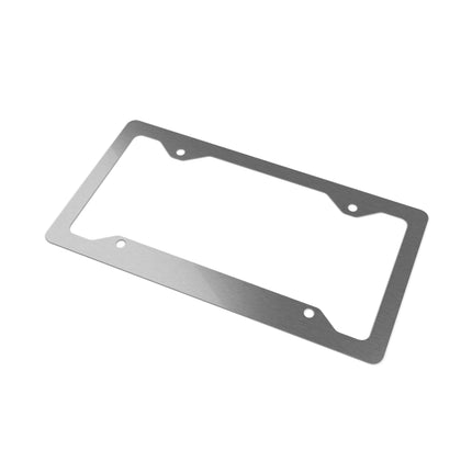 Cigarette Smoking Anime Girl License Plate Frame, Black Leather Outfit Sexy Car Accessory, Japanese Cartoon Secret Agent Style Auto Decor