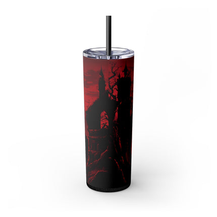 CONQUEROR OF THE HORRORS OF THE NIGHT - Video Game Inspired Skinny Tumbler