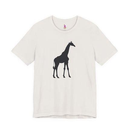 GIRAFFE SILHOUETTE T-Shirt - Elegant Wildlife Minimalist Art Tee