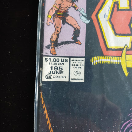 CONAN THE BARBARIAN Issue #195