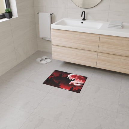 LOOKING OVER THE ABYSS OF SOULLESS EVIL Video Game Inspired Floor Mat