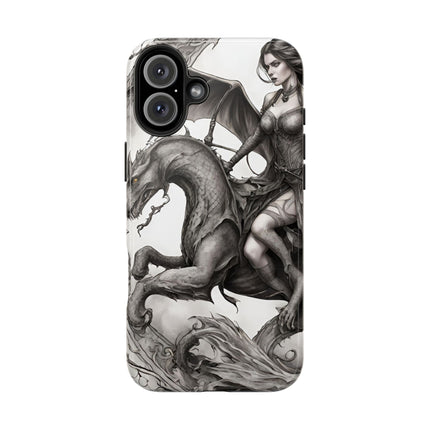 DRAGON AND MORPHING REPTILIAN BEAUTY Phone Case