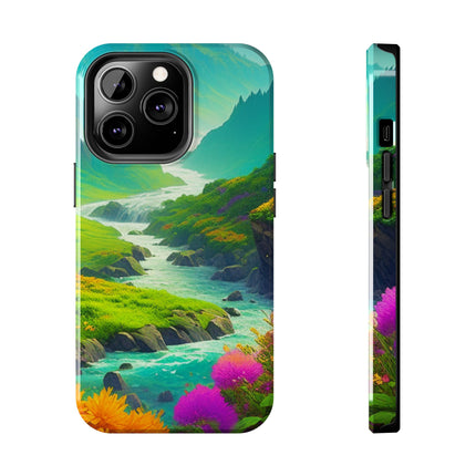 RIVER SPRING FLOWER VALLEY Phone Case