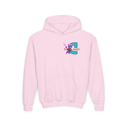 CUSTOM Letter C PERSONALIZED Centaur Warrior Cat Girls Hoodie Sweatshirt (ADD NAME TO FRONT)