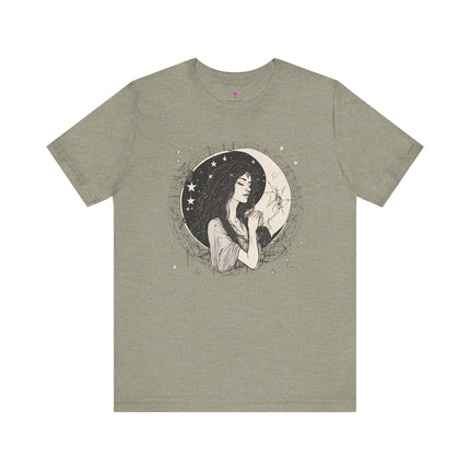 MOON GODDESS T-Shirt - Mystical Lunar Feminine Divine Art Tee