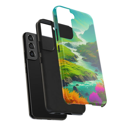 RIVER SPRING FLOWER VALLEY Phone Case
