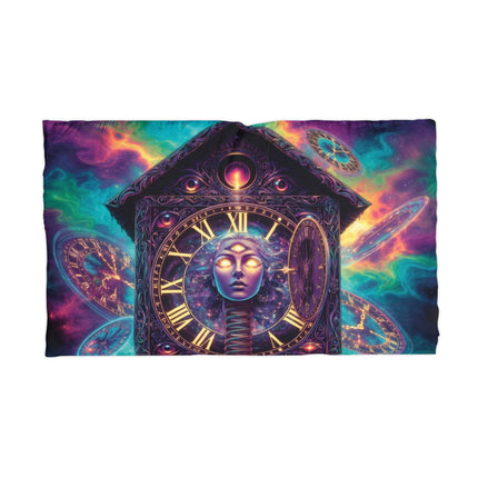 PSYCHEDELIC DIVINE TIME MANIPULATOR PILLOWCASE — Cosmic Galaxy Microfiber Pillow Cover