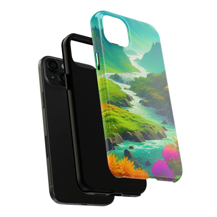 RIVER SPRING FLOWER VALLEY Phone Case