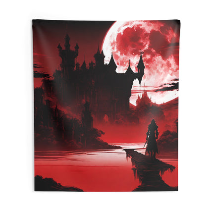 OVERLOOKING THE ABYSS OF SOULLESS EVIL Video Game Inspired Wall Tapestry