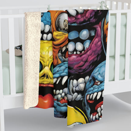 GROSS-OUT BALLS RETRO Blanket - Vintage 80s Toy Inspired Sherpa Throw
