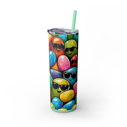 COOL BEANS Skinny Tumbler - Retro Jelly Beans Candy Lover Cup